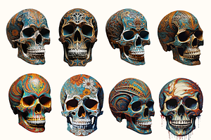 50 Carved Skulls