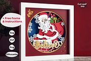 Santa Believe SVG 3d Shadow box, Chr, a Seasonal Illustration by CutLeafSvg (Thumbnail 1 of 6)