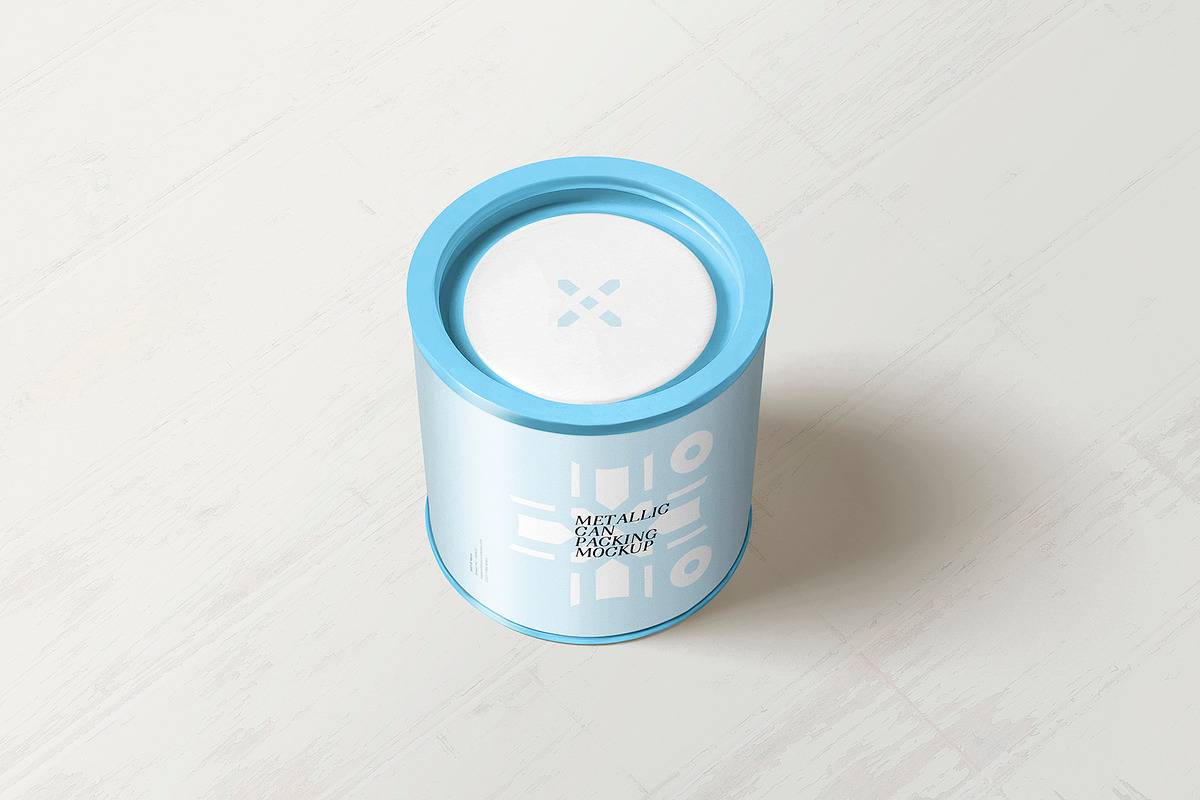 Tin Mockup, a Product Mockup by PixelVoyager (Photo 4 of 7)