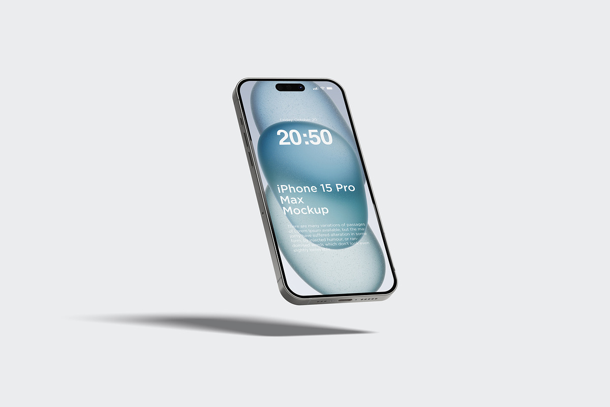 Iphone 15 Pro Max Mockup, an iPhone Mockup by graphiccrew (Photo 6 of 14)