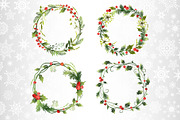 Christmas decorative elements., a Decorative Illustration by VetaDesign (Thumbnail 3 of 11)
