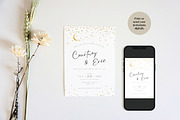 Starry Wedding Invitation Template, an Invitation Template by Cottontail Paper Shop (Thumbnail 3 of 7)