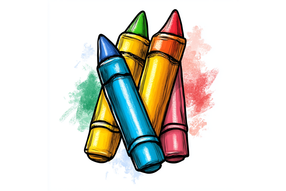 Prompt Crayon Children Clipart, a Decorative Illustration by Creative design (Photo 2 of 7)
