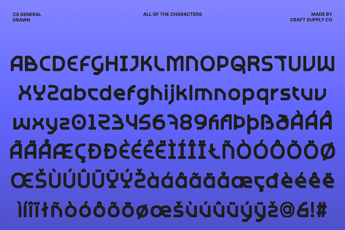 CS General Drawn, a Sans Serif Font by Craft Supply Co. (Photo 8 of 8)