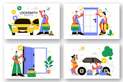 9 Locksmith Service Illustration, a Work Illustration by denayunebgt (Thumbnail 3 of 3)