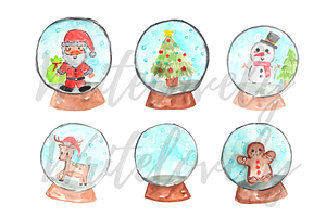 Christmas Snowglobe Clipart