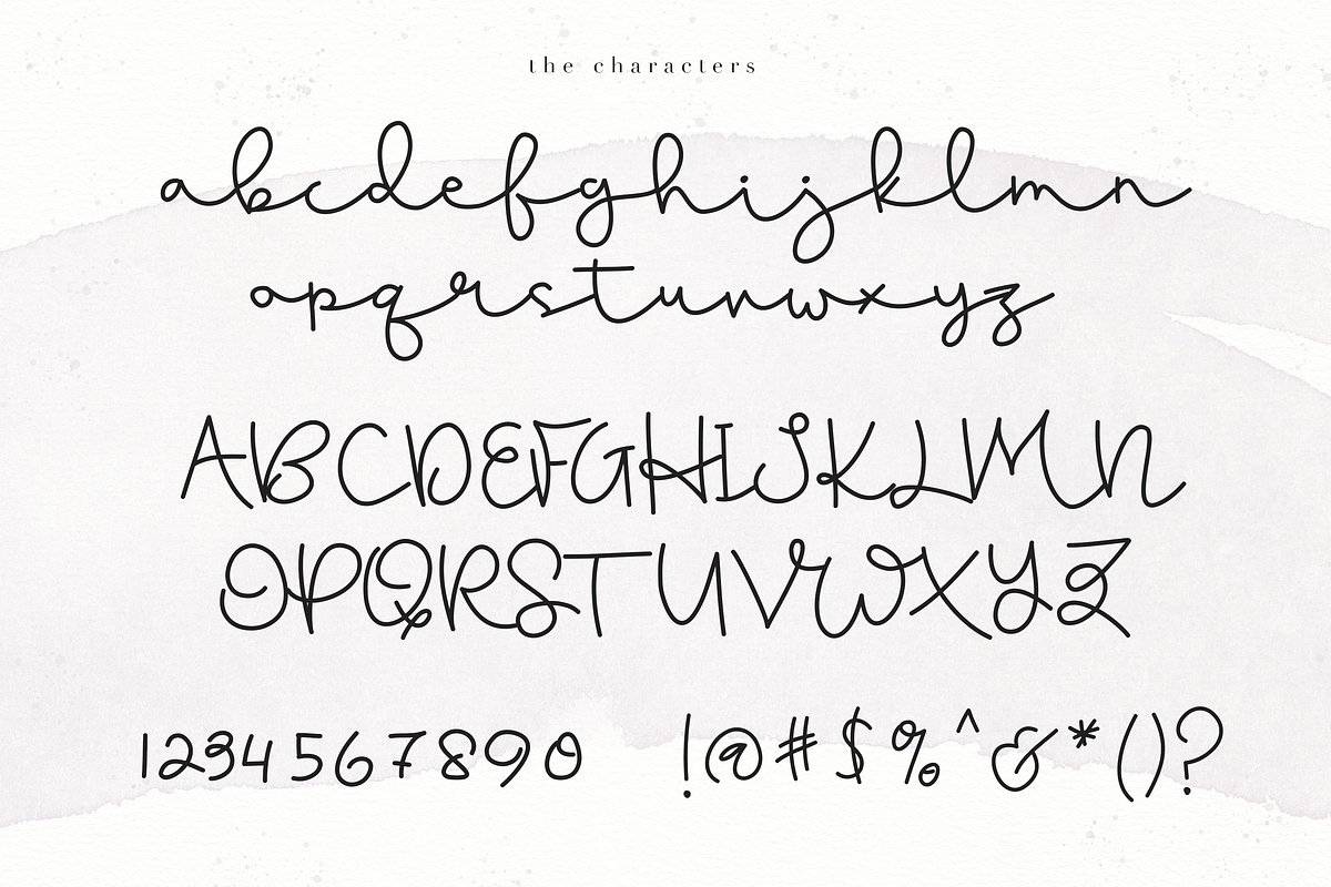 Blushed - Handwritten Script Font preview 6