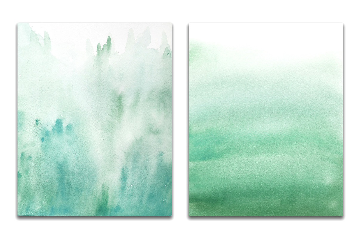 Green ombre watercolor, a Texture Graphic by GraphicRain (Photo 4 of 5)