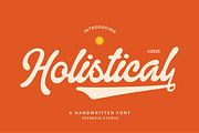 Holistical - A Handwitten Font, a Script Font by zeenesia (Thumbnail 1 of 17)