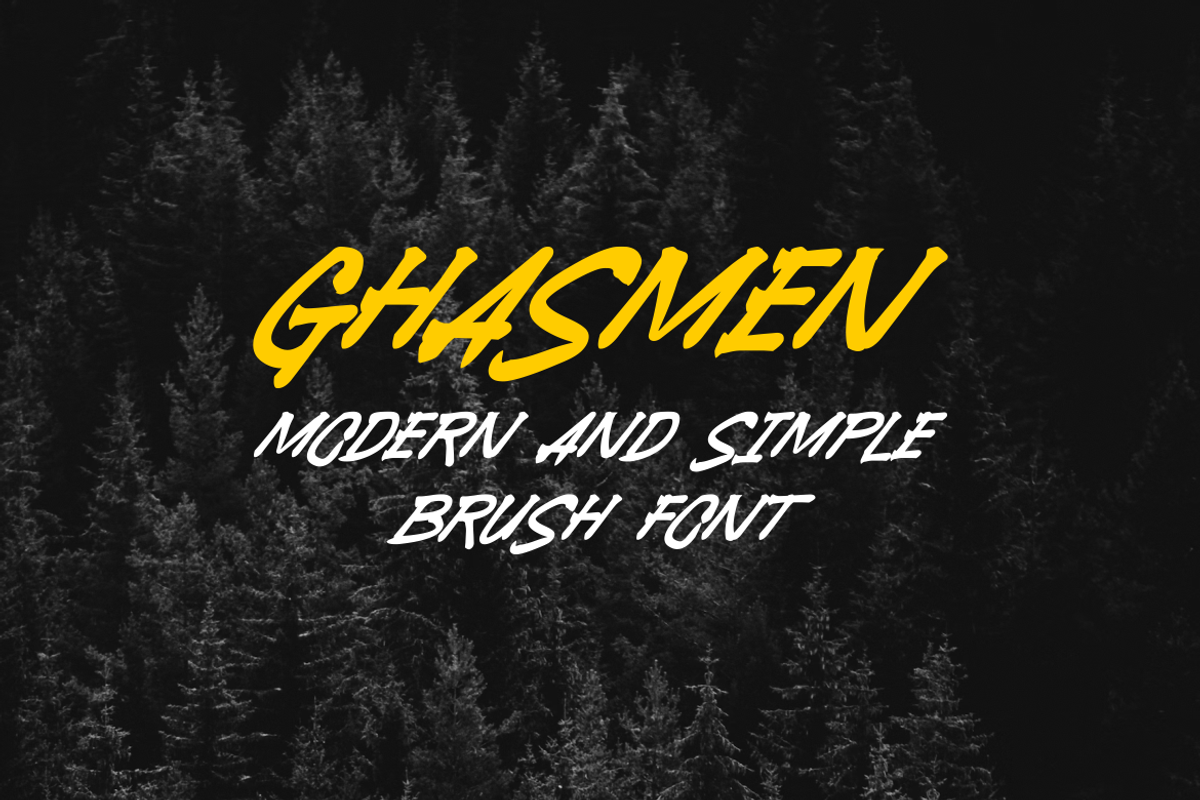 Ghasmen - Font, a Handwritten Font by artchiles_design (Photo 2 of 5)