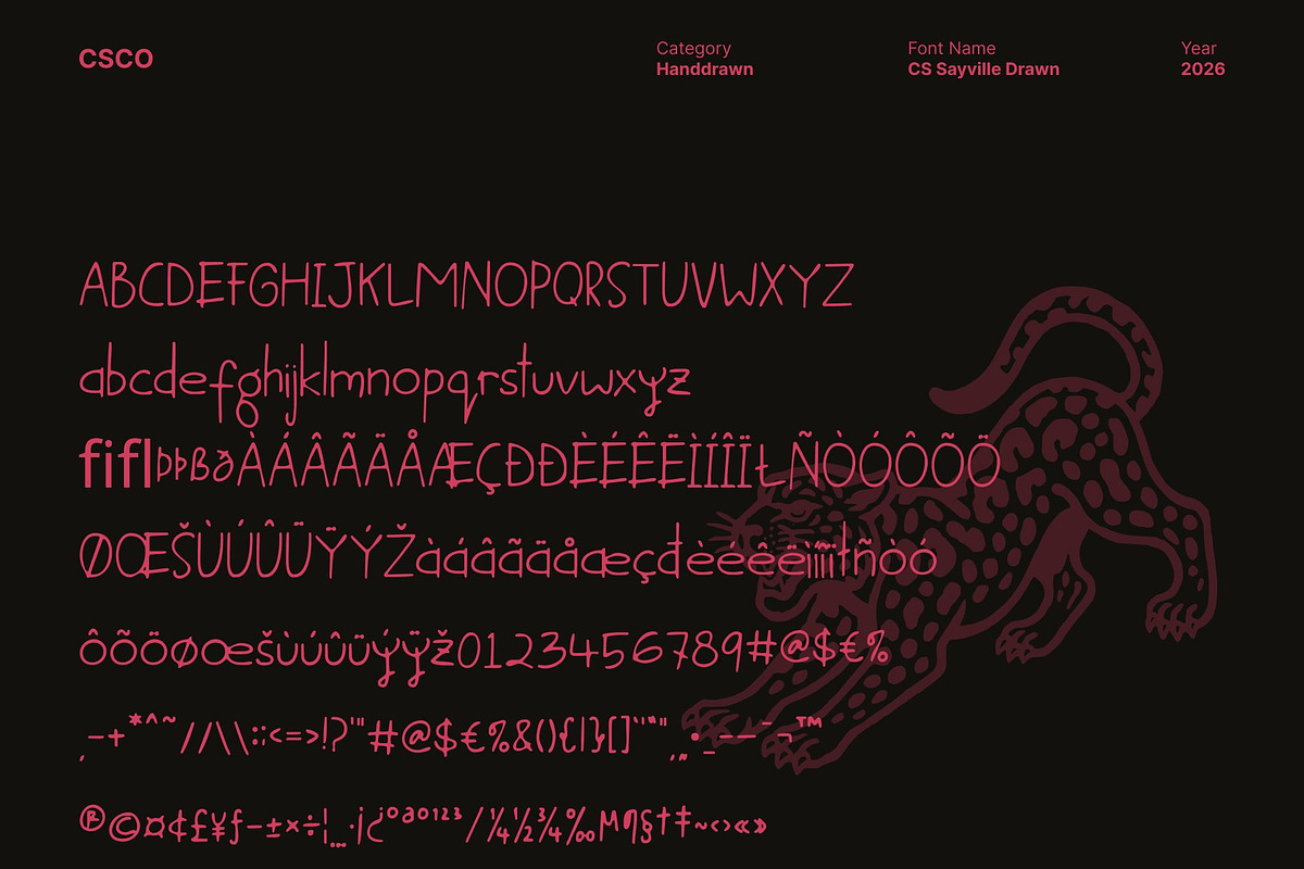 CS Sayville Drawn, a Handwritten Font by Craft Supply Co. (Photo 8 of 8)