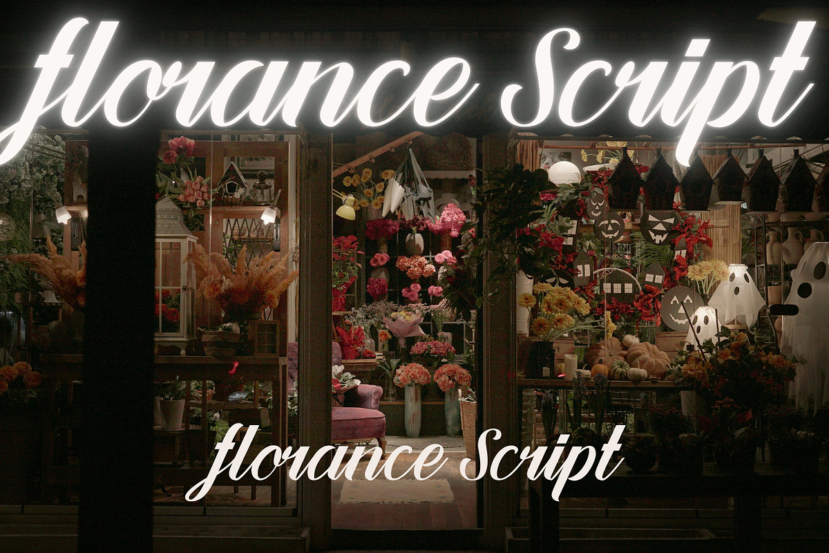 Florance Script, a Script Font by ShowUp! Studio (Photo 3 of 9)