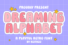Dreaming Alphabet -Retro Groovy Font