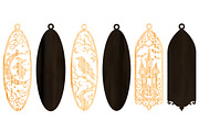Halloween Ornaments Laser Cut SVG, an Object Graphic by DreamCafeArt (Thumbnail 6 of 12)