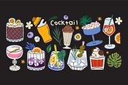 Summer Cocktails & Drinks Collection, a Food Illustration by Luamor (Thumbnail 3 of 6)