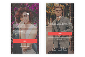 Milap - Photo & Video Sharing UI Kit