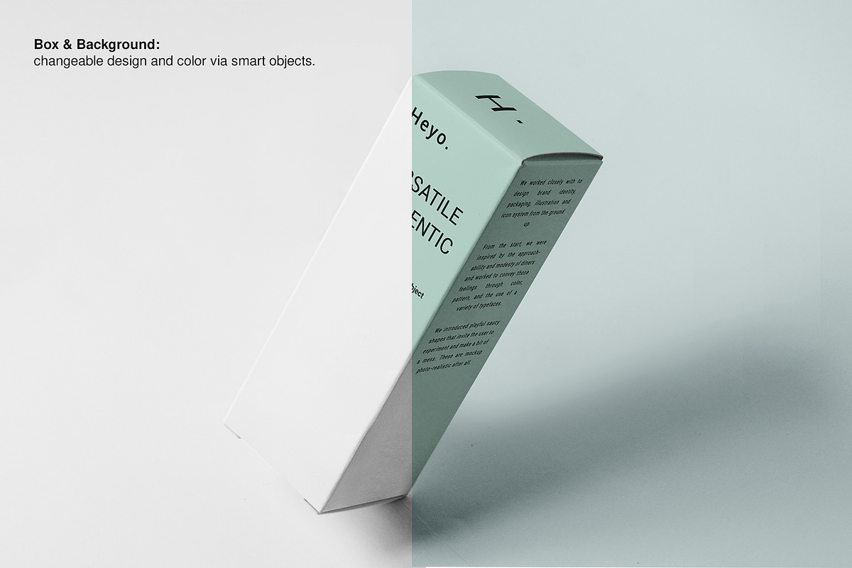 Tall Box Mockup Set, a Packaging Mockup by Mockstore (Photo 3 of 11)