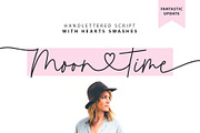 Moontime Script, a Handwritten Font by supfonts (Thumbnail 1 of 14)