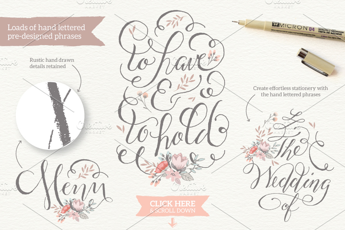 Really Rustic Vintage Wedding Kit, a Texture Illustration by Lisa Glanz (Photo 2 of 5)