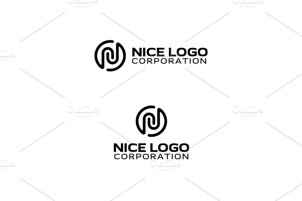logo with the letter N, a Branding & Logo Template by Indigo Graphic Shop (Photo 3 of 4)