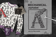 Mechanical alphabet, an Illustration by Steshnikova (Thumbnail 1 of 9)