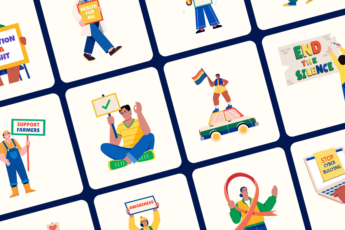 Awareness Illustration Art Set, an Education Illustration by Creative Stall (Photo 5 of 9)