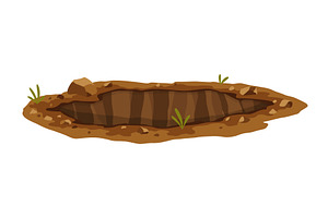 Hole ground. Works digging of sand, a Texture Illustration by the8monkey