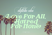 Stylistic Vibe, a Sans Serif Font by Joko Setiono (Thumbnail 5 of 21)