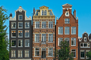 Amsterdam buildings featuring traditional, water, and dutch