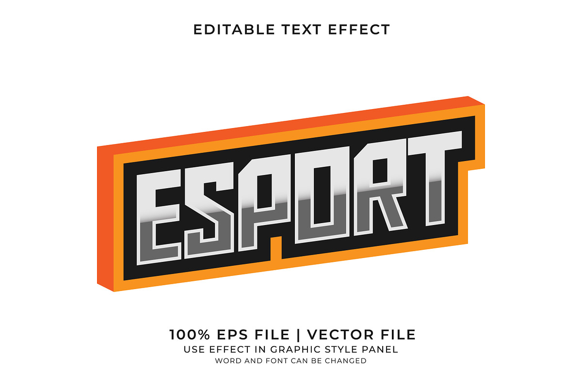E-Sport Text Effects Bundle 1, a Layer Style Add-On by WM48 Shop (Photo 2 of 7)
