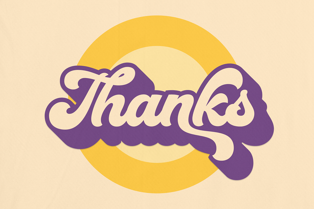 Mucky Script - Retro Groovy Font, a Script Font by Holyline Design (Photo 14 of 14)