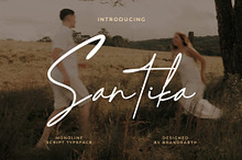 Santika – Sleek Monoline Script Font