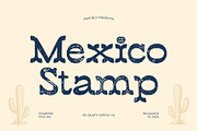 CS Mexico Stamp, a Serif Font by Craft Supply Co. (Thumbnail 1 of 8)