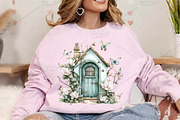 Watercolor Spring Door Clipart PNG, an Illustration by Canvas Craft (Thumbnail 6 of 7)