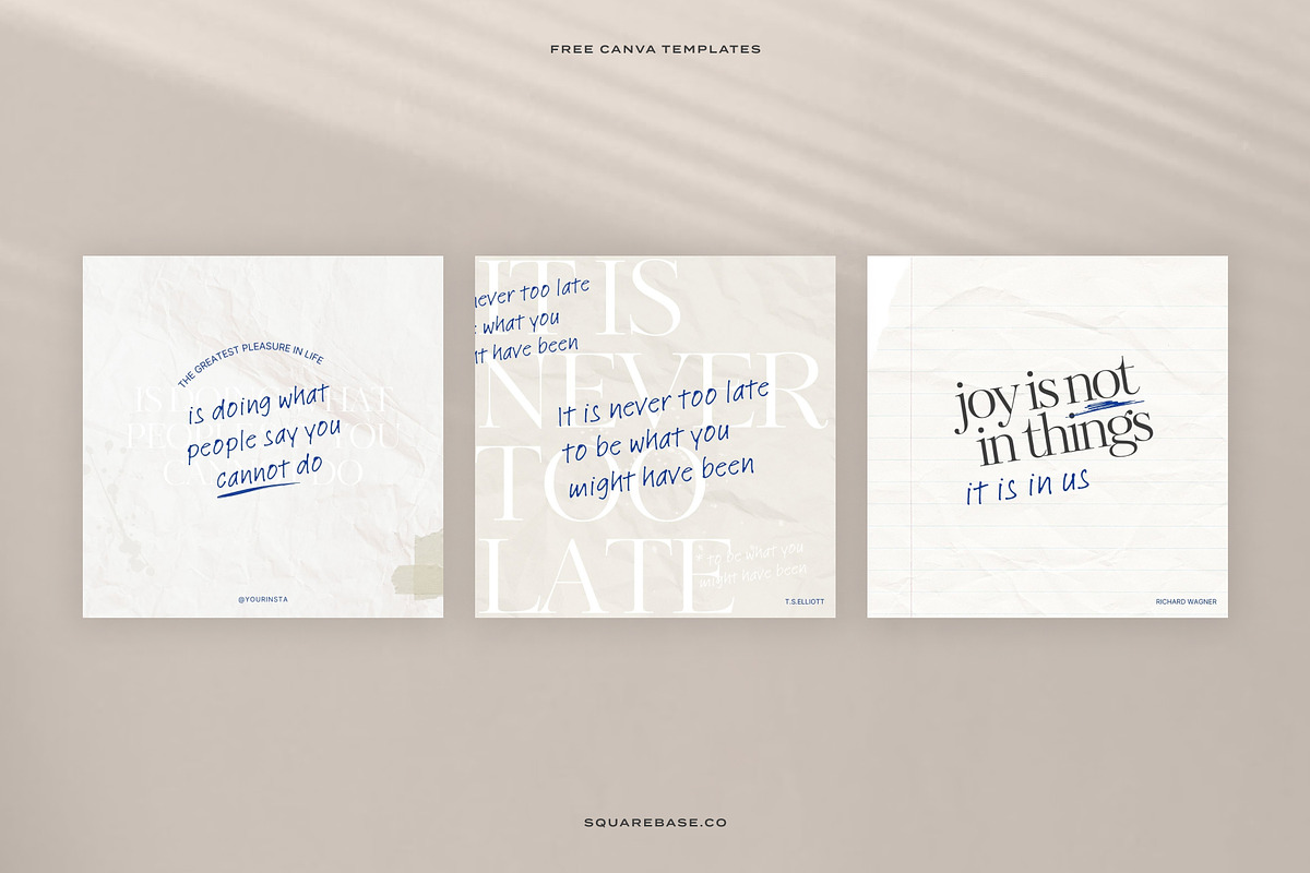 Inspirational Instagram Quotes Canva, a Social Media Template by Squarebase Templates (Photo 3 of 4)