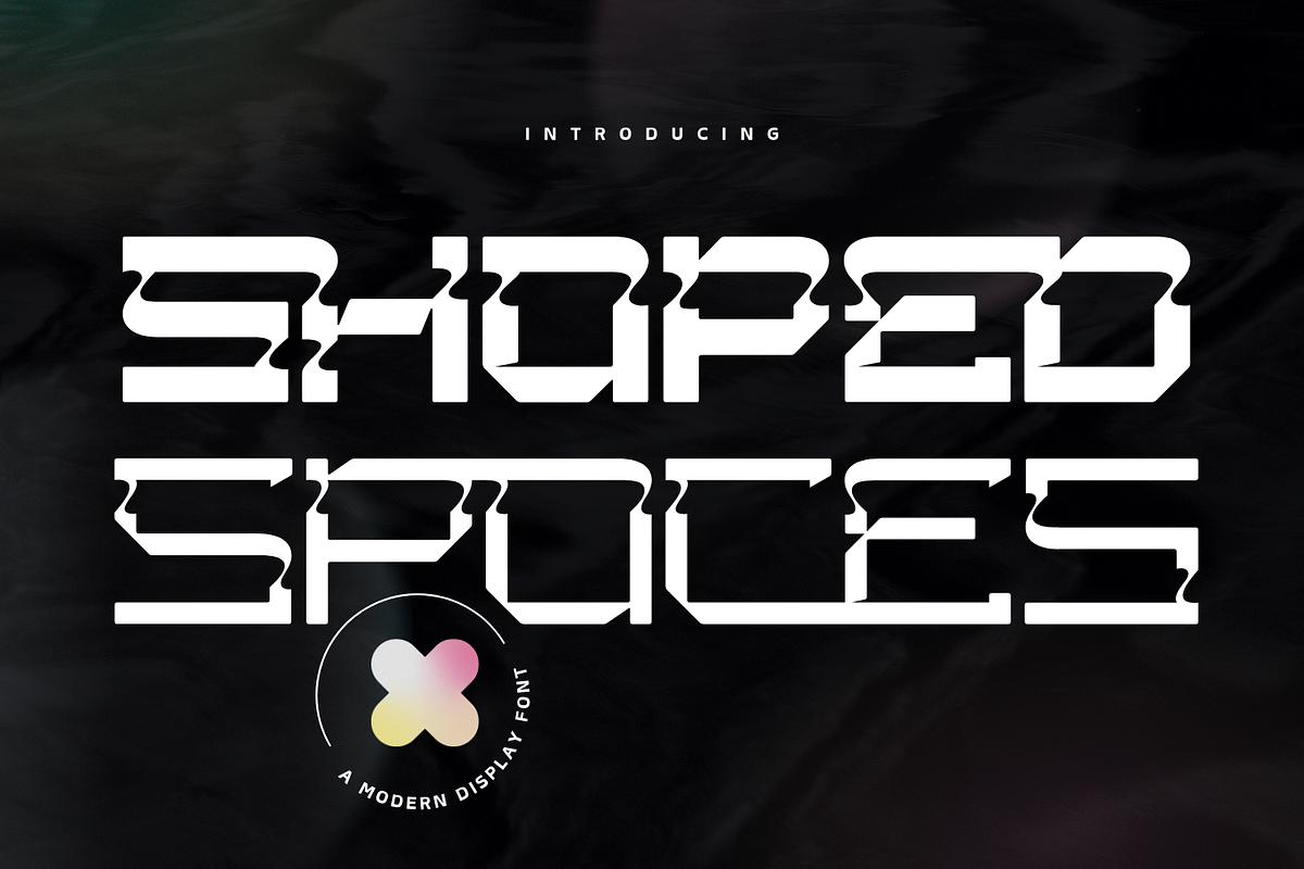 Shaped Spaces - Futuristic Font, a Sans Serif Font by 177Studio (Photo 1 of 8)