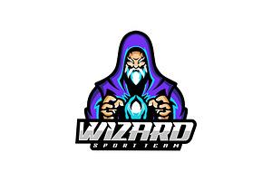 Wizard Mascot Logo Style., a Branding & Logo Template by ModalTampang