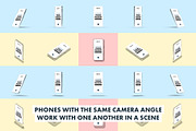 Glass Phone Mockup Set for Photoshop, a Device Mockup by AdeptDept (Thumbnail 9 of 9)