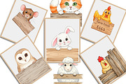 Peeking Farm Animal PNG Clipart, an Illustration by Creative Art (Thumbnail 4 of 9)