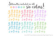 Mermaid Silhouettes in Pastel, an Illustration by Amanda Ilkov (Thumbnail 3 of 3)