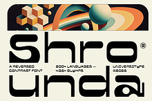 UT Shrounda - Reverse Contrast Font
