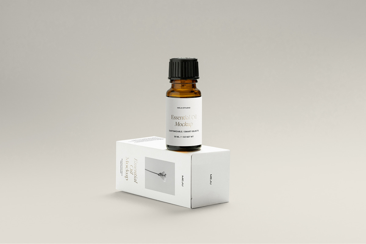 Essential Oil Bottle Mockup Bundle, a Packaging Mockup by Wildfield Studio (Photo 8 of 10)
