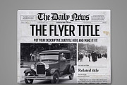 Photoshop Newspaper Template, a Flyer Template by Newspaper Templates (Thumbnail 2 of 5)