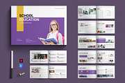 School Education Brochure Layout, a Brochure Template by E-Type (Thumbnail 1 of 8)