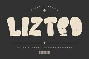 Liztoo Graffiti Bubble Display Font