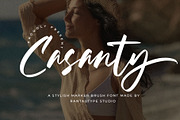 Casanty Signature Brush Font, a Handwritten Font by RantautypeStudio (Thumbnail 1 of 17)