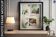 Photo Frame Mockup on the Table, an Advertising Mockup by 3djagan (Thumbnail 1 of 4)