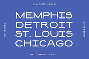 Lunchbox: A Simple Retro Font, a Sans Serif Font by DeliFreshTypeCo. (Thumbnail 8 of 8)