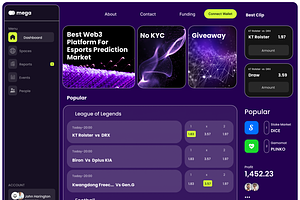 Mega - Trading Dashboard UI