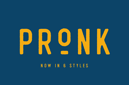 Pronk - retro vintage display font, a Sans Serif Font by Colt Type Co